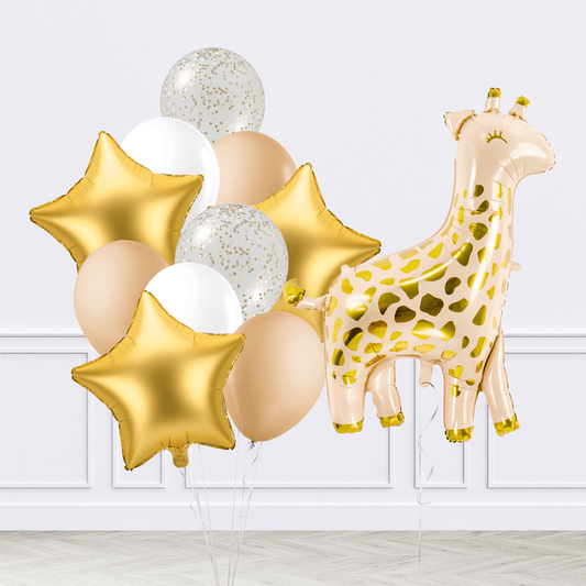 Cute Giraffe Inflated Balloon Package - Confetti Party Store Balloons Limassol