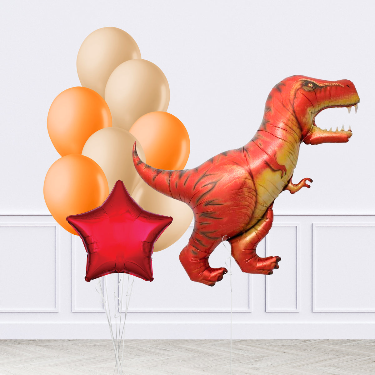 T-Rex Dinosaur Inflated Balloon Package