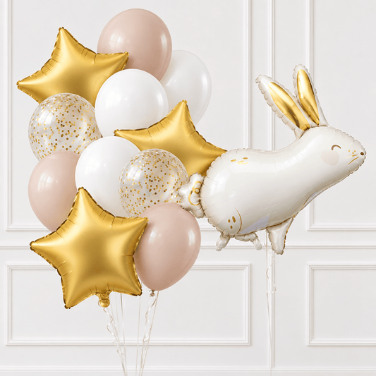 Woodland Bunny Helium Balloon Set - Confetti Party Store Balloons Limassol