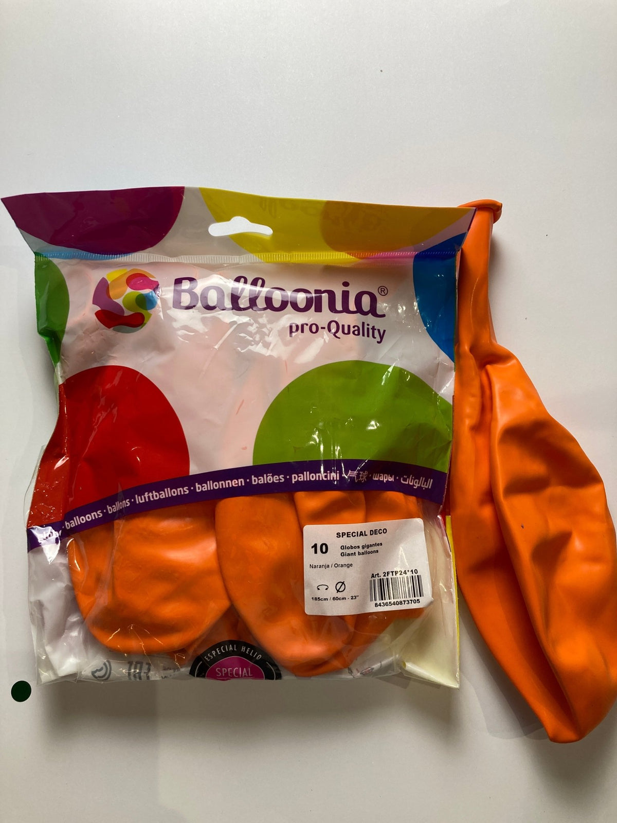 Orange - Confetti Party Store Balloons Limassol