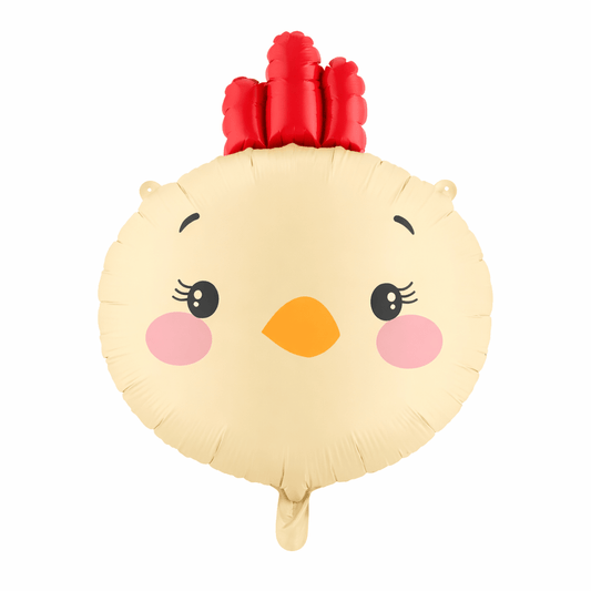 Chicken Face Foil Balloon 51 cm - Confetti Party Store Balloons Limassol