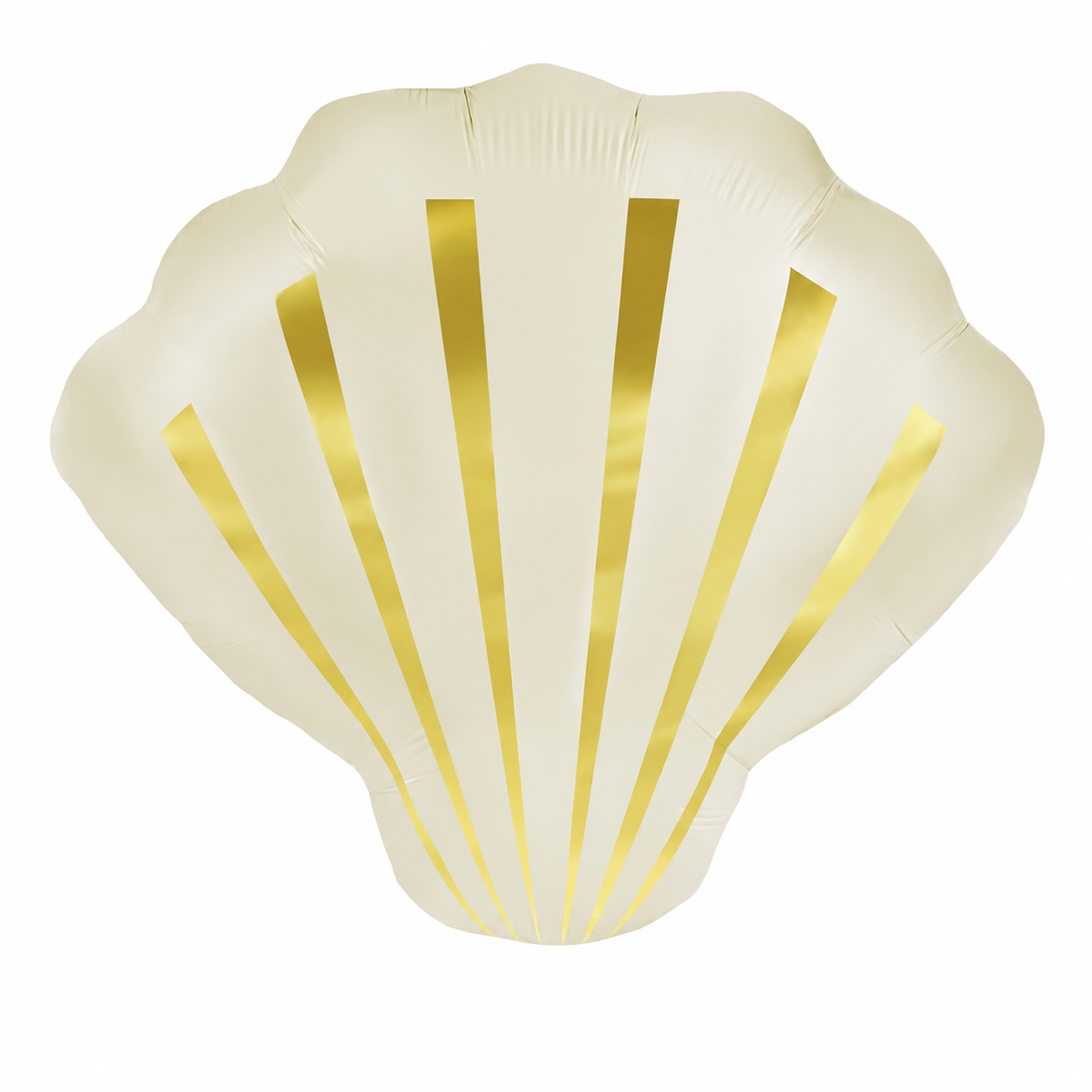 Seashell Ivory and Gold Foil Balloon 53cm