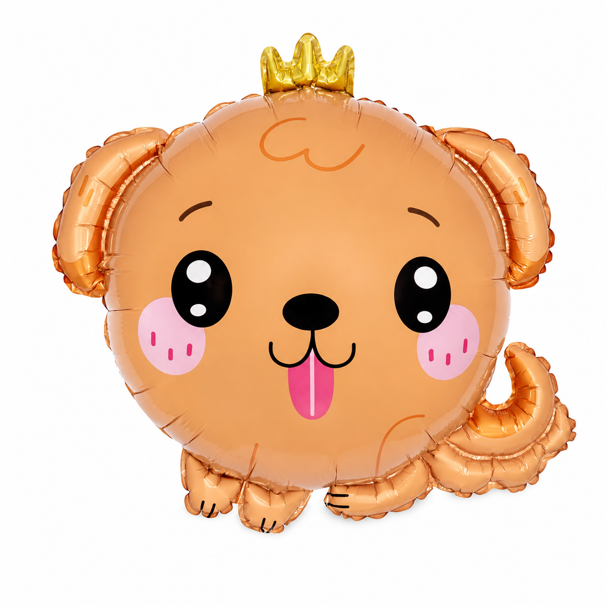 Cute Dog with Crown Foil Balloon 58cm