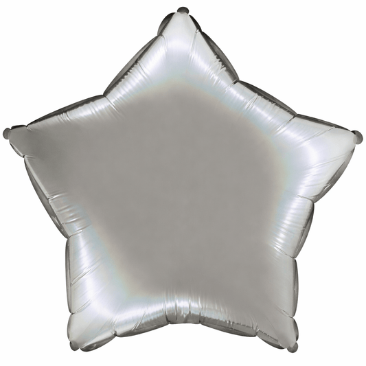 Platinum Star Foil Balloon 40 cm - Confetti Party Store Balloons Limassol