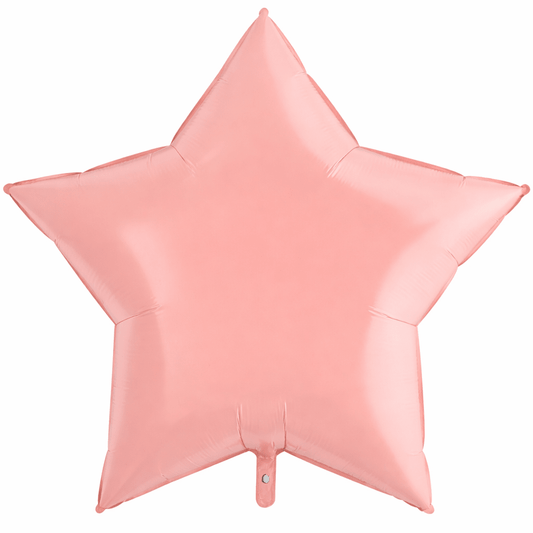 Matte Pink Star Foil Balloon 91 cm - Confetti Party Store Balloons Limassol