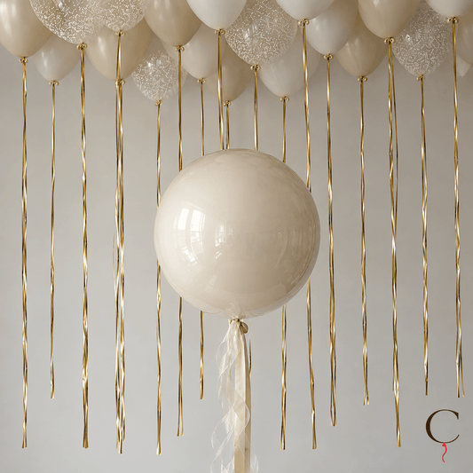 Ivory Grace Balloon Set - Confetti Party Store Balloons Limassol
