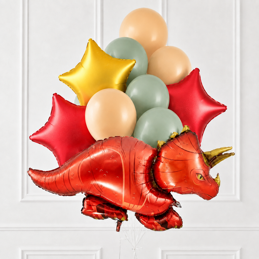 Triceratops Dinosaur Helium Balloon Set