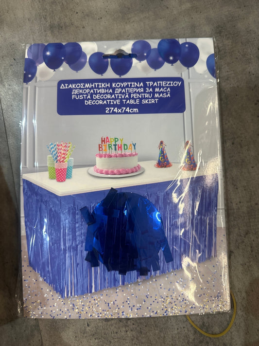 Дождик синий короткий - Confetti Party Store Balloons Limassol