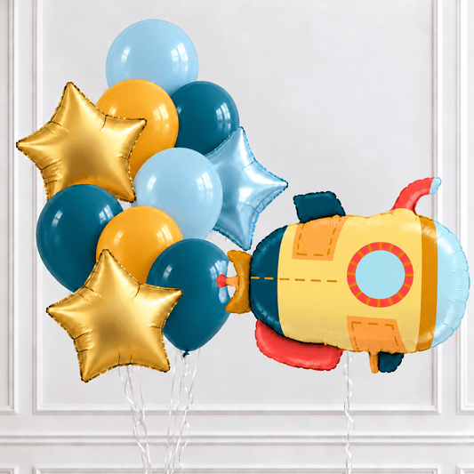 Yellow Submarine Helium Balloon Set - Confetti Party Store Balloons Limassol