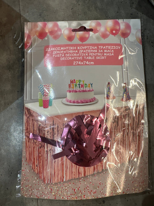 Дождик розовый короткий - Confetti Party Store Balloons Limassol