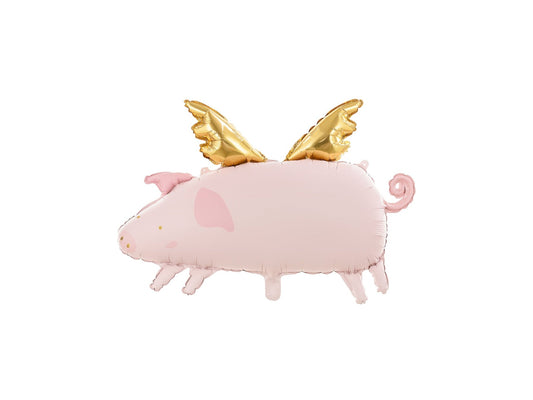 Pig Gold Wings Foil Balloon 72cm - Confetti Party Store Balloons Limassol
