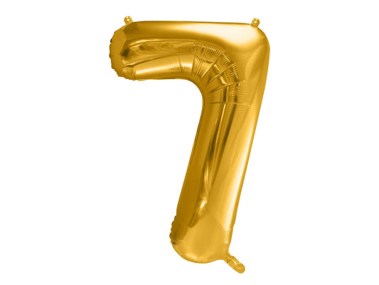 Number 7 Foil Balloon Gold 86cm - Confetti Party Store Balloons Limassol
