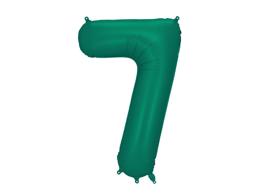 Number 7 Foil Balloon, 86cm, Bottle Green - Confetti Party Store Balloons Limassol