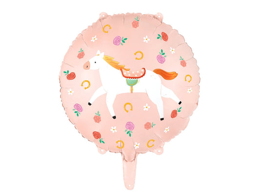 Round Horse Foil Balloon 43cm - Confetti Party Store Balloons Limassol