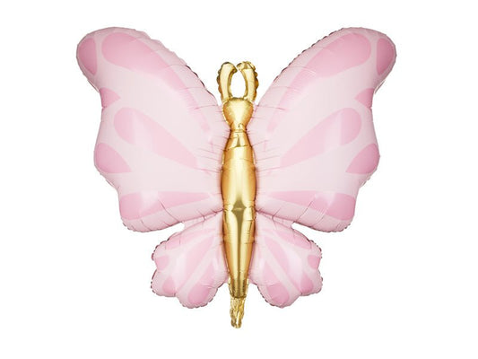 Foil Balloon Butterfly, 69x69 cm, pink - Confetti Party Store Balloons Limassol