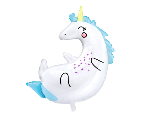 Unicorn Foil Balloon Black 75cm - Confetti Party Store Balloons Limassol