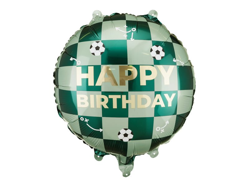 Happy Birthday Football Foil Balloon 35 cm - Confetti Party Store Balloons Limassol