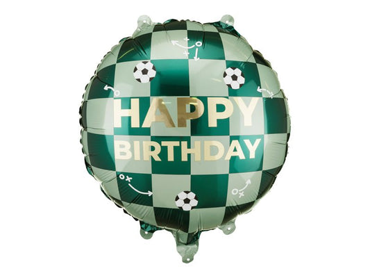 Happy Birthday Football Foil Balloon 35 cm - Confetti Party Store Balloons Limassol
