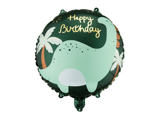 Brontosaurus Happy Birthday Foil Balloon 35 cm - Confetti Party Store Balloons Limassol