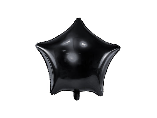 Star Foil Balloon Black 46cm - Confetti Party Store Balloons Limassol