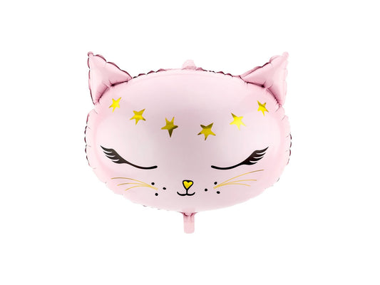 Cat Foil Balloon Light Pink 48cm - Confetti Party Store Balloons Limassol