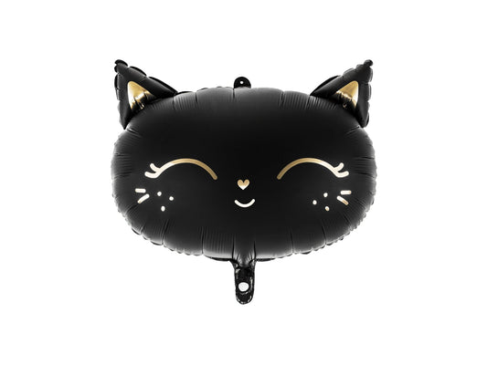 Cat Foil Balloon Black 48cm - Confetti Party Store Balloons Limassol
