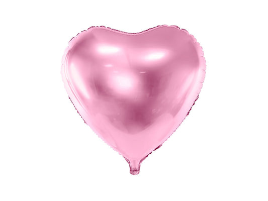 Heart Foil Balloon Light Pink Mylar 46cm - Confetti Party Store Balloons Limassol