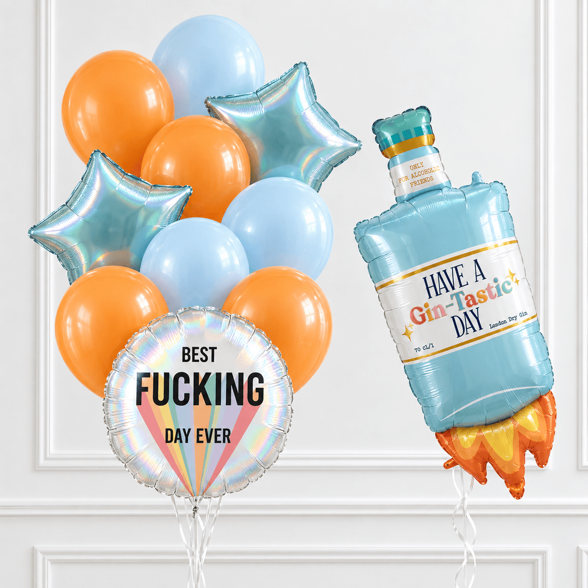 Gin-Tastic Birthday Helium Balloon Set - Confetti Party Store Balloons Limassol