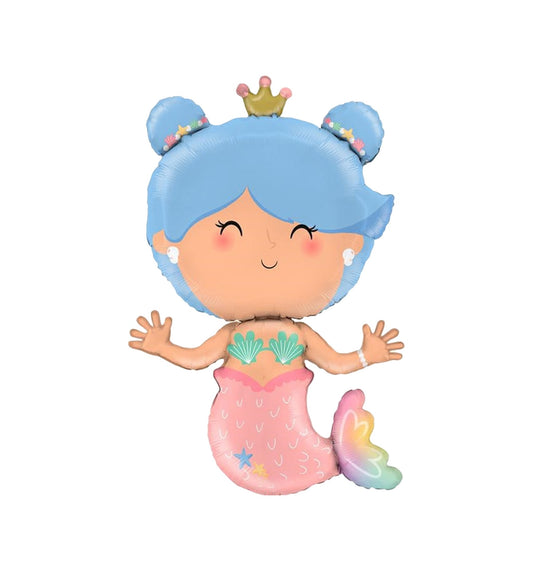Mermaid Foil Balloon 84cm - Confetti Party Store Balloons Limassol