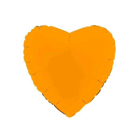 Heart Balloon Matte Mustard 46 cm - Confetti Party Store Balloons Limassol