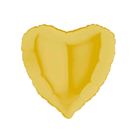 Heart Balloon Pastel Yellow 46 cm - Confetti Party Store Balloons Limassol