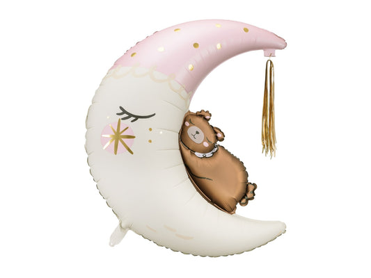 Teddy Bear on The Moon Foil Balloon 98cm - Confetti Party Store Balloons Limassol