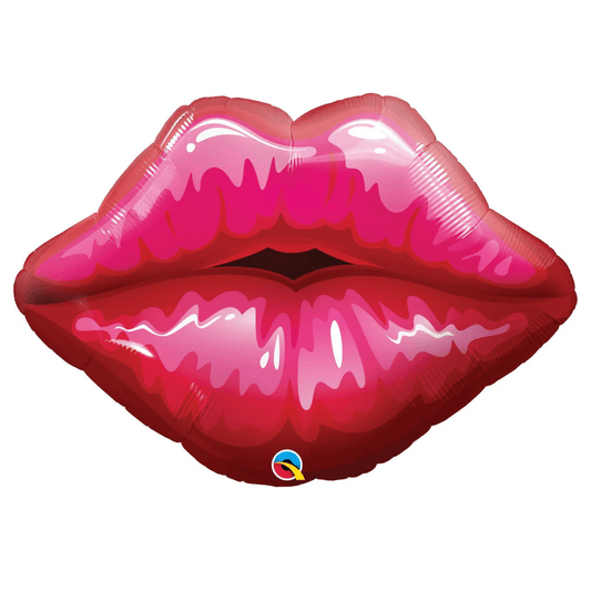 Foil Balloon Big Red Kissey Lips / 76 cm - Confetti Party Store Balloons Limassol