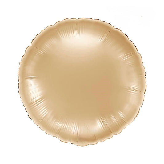 Circle Balloon White Gold 30 cm - Confetti Party Store Balloons Limassol