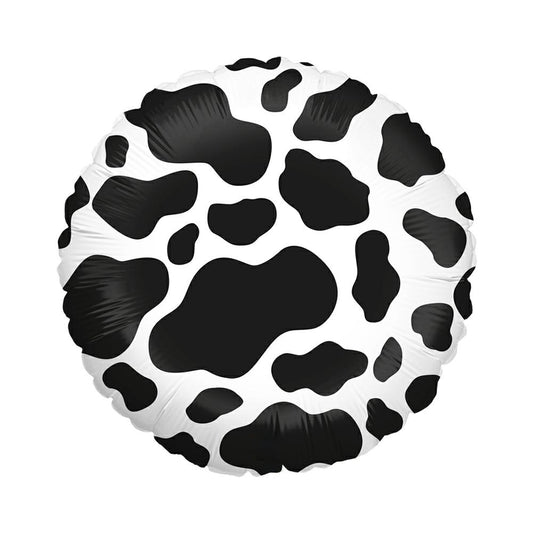 Circle Balloon Cow Print 30 cm - Confetti Party Store Balloons Limassol