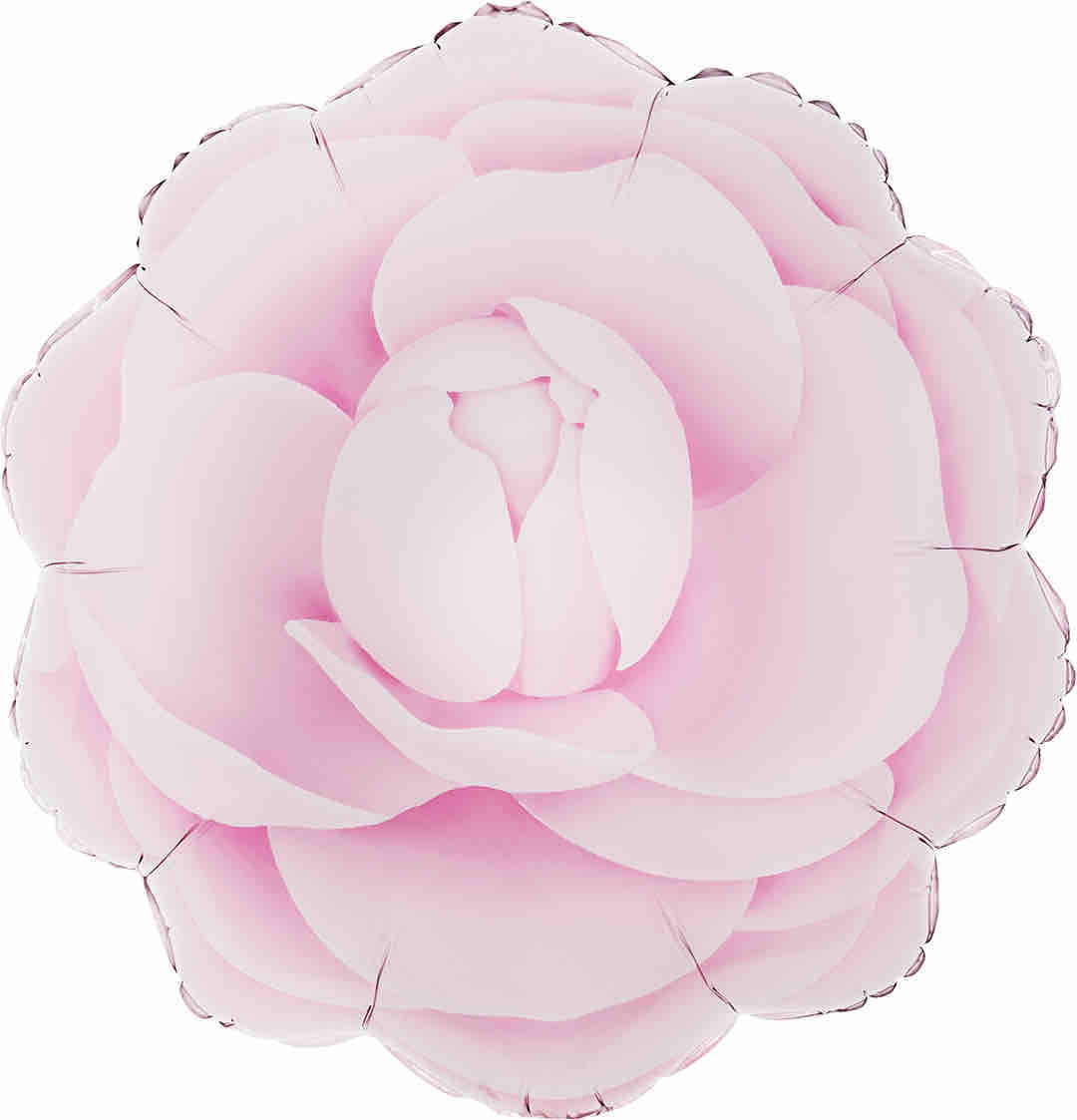 Rose Flower Pastel Pink Foil Balloon 48cm