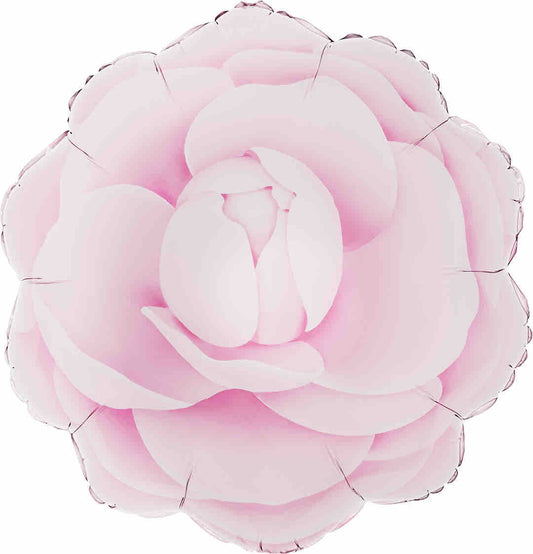 Rose Flower Pastel Pink Foil Balloon 48cm - Confetti Party Store Balloons Limassol