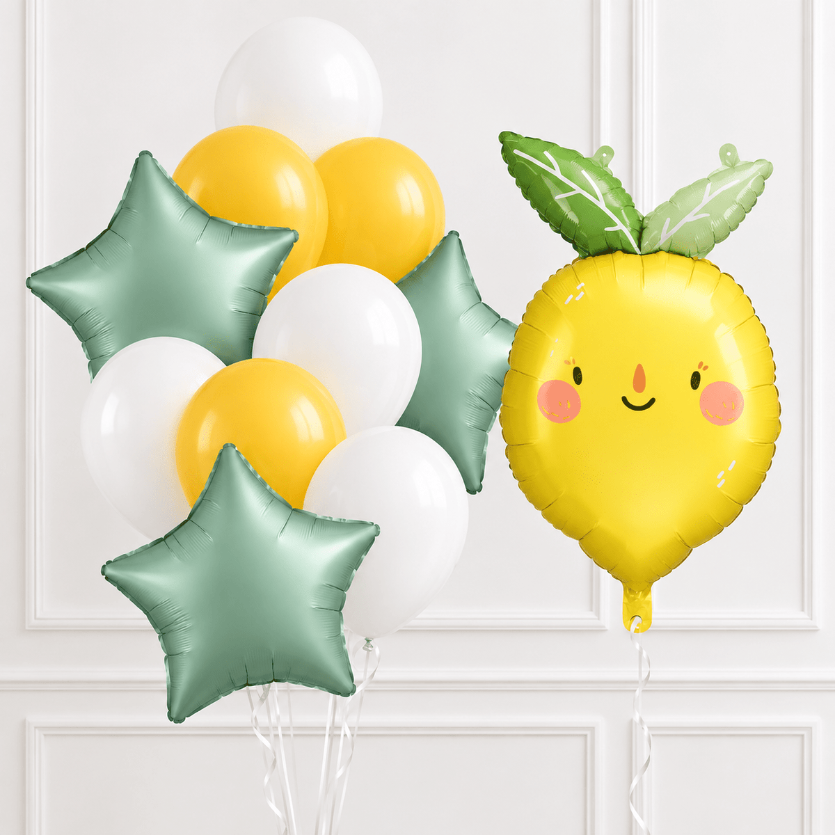 Happy Lemon Helium Balloon Set - Confetti Party Store Balloons Limassol