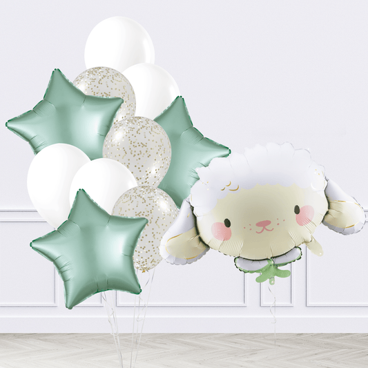 White Sheep Inflated Balloon Package - Confetti Party Store