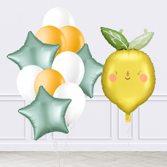 Golden Lemon Inflated Balloon Package - Confetti Party Store
