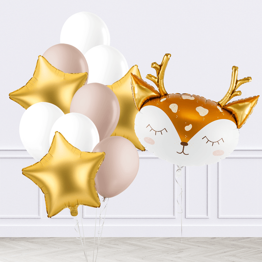Deer Head Inflated Balloon Package - Confetti Party Store Balloons Limassol