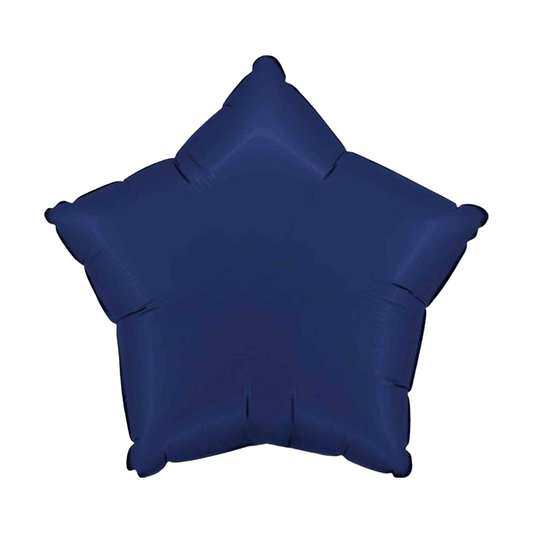 Satin Blue Navy Star Balloon 46 cm - Confetti Party Store Balloons Limassol