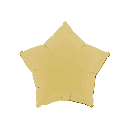 Matte Yellow Star Balloon 46 cm - Confetti Party Store Balloons Limassol