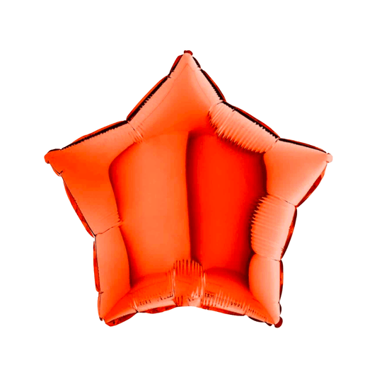 Orange Star Balloon 46 cm - Confetti Party Store Balloons Limassol
