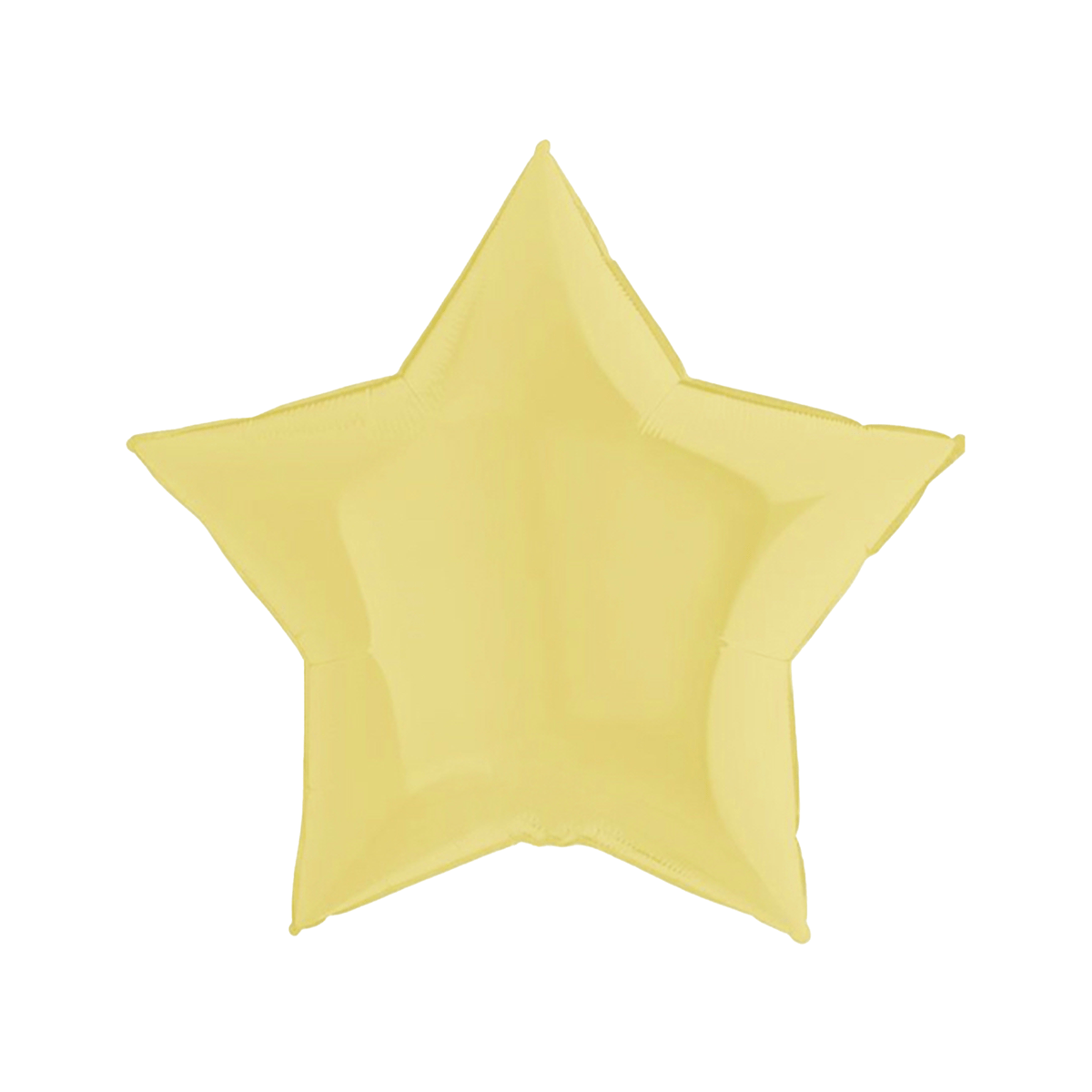 Matte Yellow Star Balloon 91 cm - Confetti Party Store Balloons Limassol