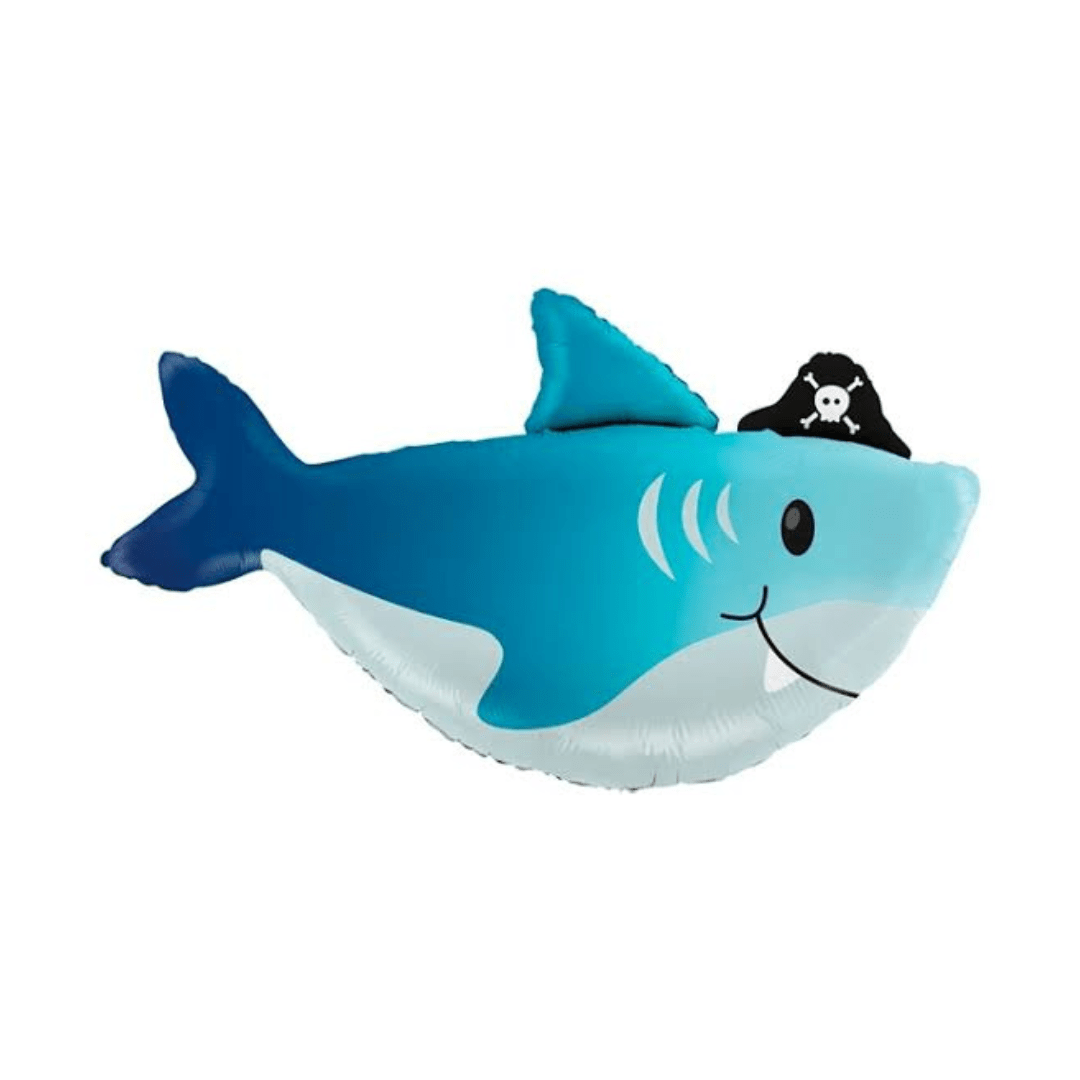 Pirate Shark Foil Balloon 90 cm - Confetti Party Store Balloons Limassol