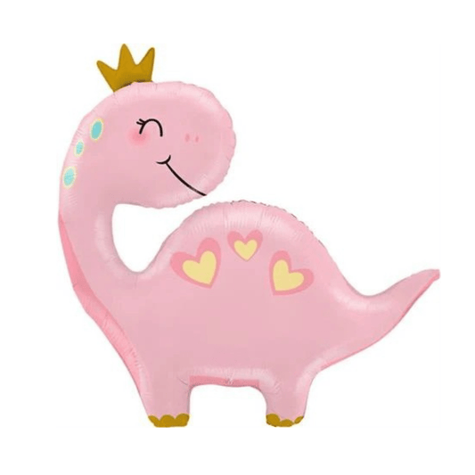 Princess Dinosaur Foil Balloon 85 cm - Confetti Party Store Balloons Limassol