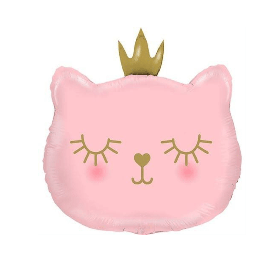 Princess Cat Foil Balloon 60 cm - Confetti Party Store Balloons Limassol