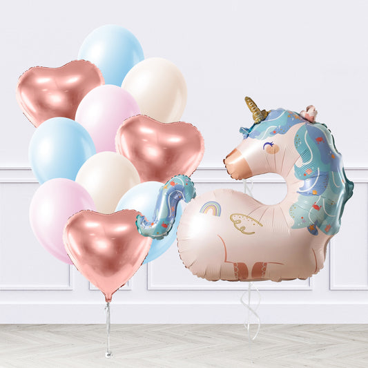 Magical Unicorn Inflated Balloon Package