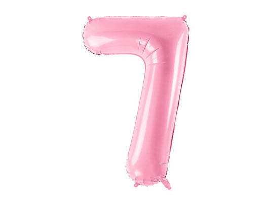 Number 7 Foil Balloon Pink 86cm - Confetti Party Store Balloons Limassol